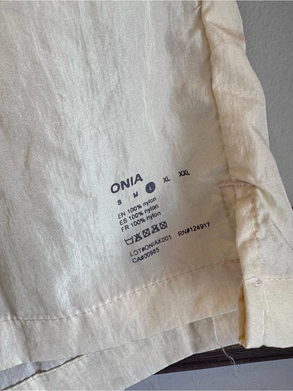 Onia Light Yellow Crinkle 5